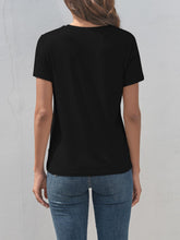 Load image into Gallery viewer, Dragonfly Graphic Round Neck Short Sleeve T-Shirt