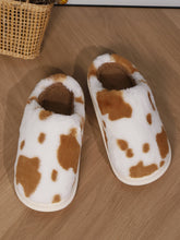 Load image into Gallery viewer, Animal Print Faux Fur Slippers