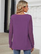 Load image into Gallery viewer, Cutout Round Neck Long Sleeve T-Shirt