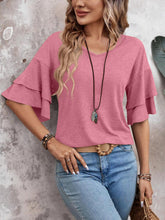 Load image into Gallery viewer, V-Neck Half Sleeve Blouse