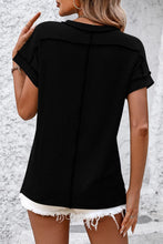 Load image into Gallery viewer, Striped Round Neck Short Sleeve T-Shirt