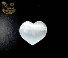 Load image into Gallery viewer, Selenite Crystal Heart All Natural from Morocco (4-5 cm)