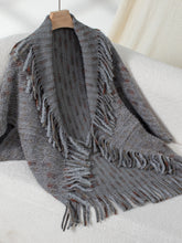 Load image into Gallery viewer, Fringe Open Front Half Sleeve Poncho