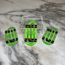 Load image into Gallery viewer, Jumbo Paperclip - Green Crayon