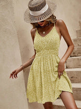 Load image into Gallery viewer, Floral V-Neck Mini Cami Dress