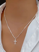 Load image into Gallery viewer, 925 Sterling Silver Cross Necklace
