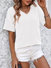 Load image into Gallery viewer, V-Neck Dropped Shoulder T-Shirt