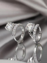 Load image into Gallery viewer, 2 Carat Moissanite 925 Sterling Silver Huggie Earrings