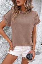 Load image into Gallery viewer, Striped Round Neck Short Sleeve T-Shirt