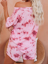 Load image into Gallery viewer, Tie-Dye Half Sleeve Top and Shorts Set