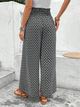 Load image into Gallery viewer, Tied Printed Wide Leg Pants