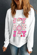Load image into Gallery viewer, JOY Round Neck Long Sleeve Sweatshirt