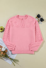 Load image into Gallery viewer, Daisy Notched Long Sleeve Sweater