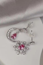 Load image into Gallery viewer, 2 Carat Moissanite 925 Sterling Silver Moon & Star Earrings