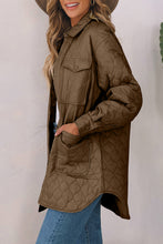 Load image into Gallery viewer, Snap Down Collared Winter Coat