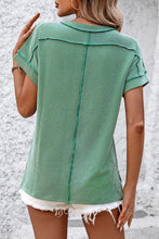 Load image into Gallery viewer, Striped Round Neck Short Sleeve T-Shirt