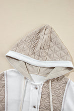 Load image into Gallery viewer, Drawstring Color Block Long Sleeve Jacket