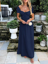 Load image into Gallery viewer, Devine Sweetheart Neck Short Sleeve Maxi Dress