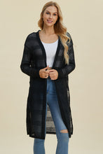 Load image into Gallery viewer, Double Take Full Size Open Front Longline Cardigan