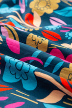 Load image into Gallery viewer, Printed Notched Lantern Sleeve Mini Dress