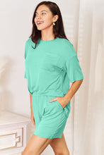 Load image into Gallery viewer, Basic Bae Bamboo Full Size Round Neck Drop Shoulder T-Shirt and Shorts Set