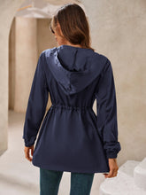 Load image into Gallery viewer, Ivy Lane Outdoor Waterproof Long Sleeve Hooded Windbreaker