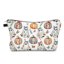 Load image into Gallery viewer, Pouch - Halloween - Floral Pumpkin Ghost