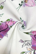 Load image into Gallery viewer, Full Size Printed Tie Neck Short Sleeve Blouse