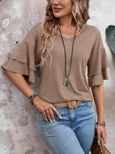 Load image into Gallery viewer, V-Neck Half Sleeve Blouse
