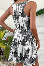 Load image into Gallery viewer, Printed Scoop Neck Wide Strap Mini Dress