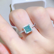 Load image into Gallery viewer, 2 Carat 925 Sterling Silver Moissanite Square Shape Ring