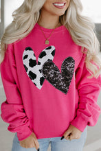 Load image into Gallery viewer, Heart Patch Long Sleeve Sweatshirt