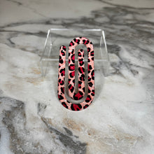 Load image into Gallery viewer, Jumbo Paperclip - Pink Animal Print