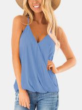 Load image into Gallery viewer, Full Size Surplice Spaghetti Strap Top