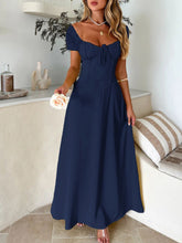 Load image into Gallery viewer, Devine Sweetheart Neck Short Sleeve Maxi Dress