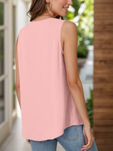 Load image into Gallery viewer, Full Size Ruched V-Neck Tank