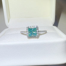 Load image into Gallery viewer, 2 Carat 925 Sterling Silver Moissanite Square Shape Ring