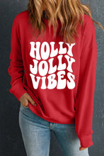 Load image into Gallery viewer, Letter Graphic Round Neck Long Sleeve Sweatshirt