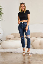 Load image into Gallery viewer, RFM Crop Dylan Full Size Tummy Control Distressed High Waist Raw Hem Jeans