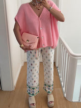 Load image into Gallery viewer, V-Neck Button Up Short Sleeve Cardigan