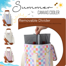 Load image into Gallery viewer, Summer - Canvas Cooler - PREORDER 4/14-4/17