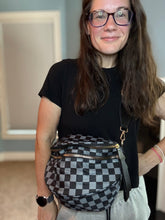 Load image into Gallery viewer, Roni - Nylon Crossbody - Black + Grey