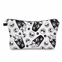 Load image into Gallery viewer, Pouch - Halloween Fall - Black & White Coffee Skull