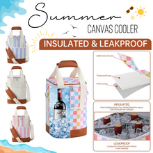 Load image into Gallery viewer, Summer - Canvas Cooler - PREORDER 4/14-4/17
