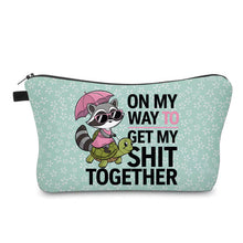 Load image into Gallery viewer, Pouch - Adult Raccoon Turtle Get My Shit Together