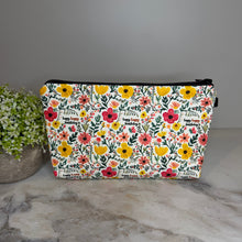 Load image into Gallery viewer, Pouch - Happy Happy Birthday Floral