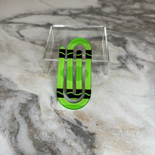 Load image into Gallery viewer, Jumbo Paperclip - Green Crayon