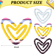 Load image into Gallery viewer, Jumbo Paperclip - Heart Pencil - PREORDER