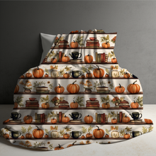 Load image into Gallery viewer, Blanket - Halloween - Pumpkin Bookshelf - PREORDER 8/2-8/5