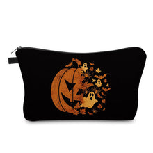 Load image into Gallery viewer, Pouch - Halloween - Half Pumpkin Leaves